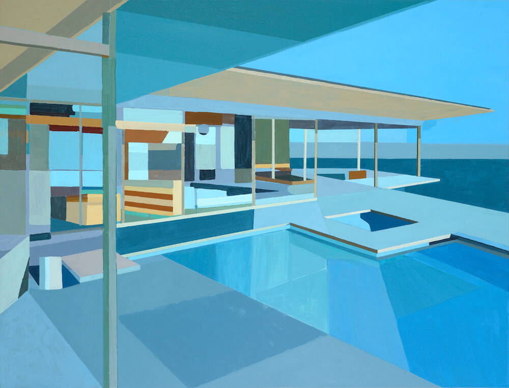 Immortalizing the Mid Century House: Paintings by Andy Burgess