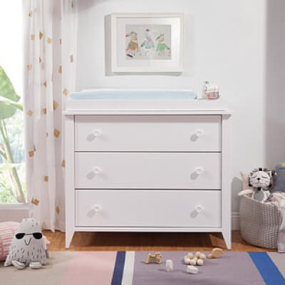 modern changing dresser Lennox Extra Wide Modern Changing Table Dresser and Topper