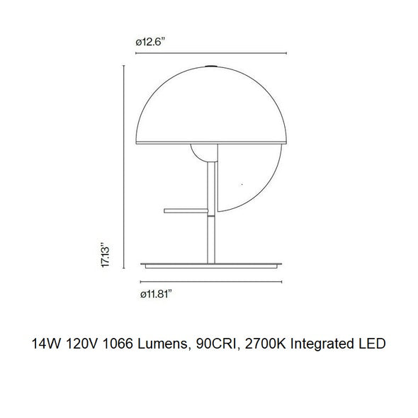 Theia M Dimmable LED Table Lamp