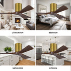 Irene H3 Small Close to Ceiling Fan