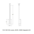 Inside Out™ Stripe™ LED Sconce