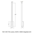 Inside Out™ Stripe™ LED Sconce