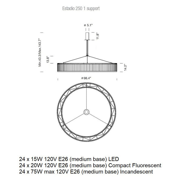 Estadio Pendant Light