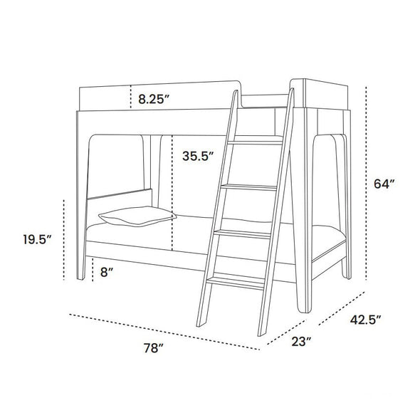 Perch Twin Bunk Bed