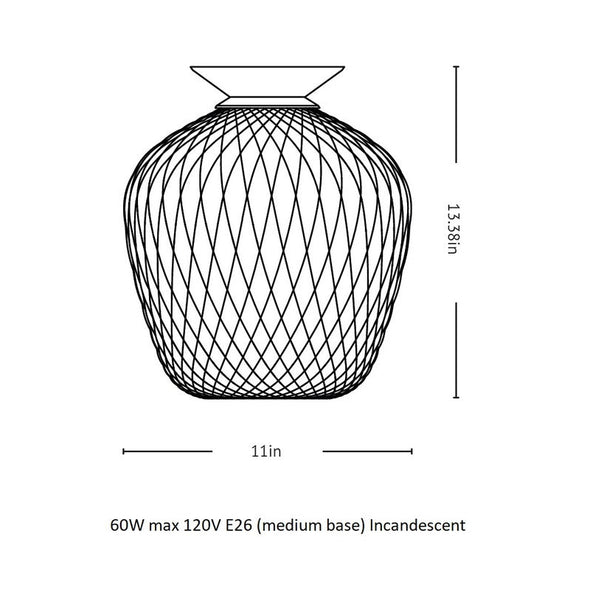 Blown SW5 Semi Flush Mount