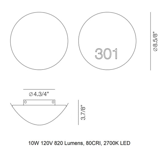 Lune Outdoor Wall Light