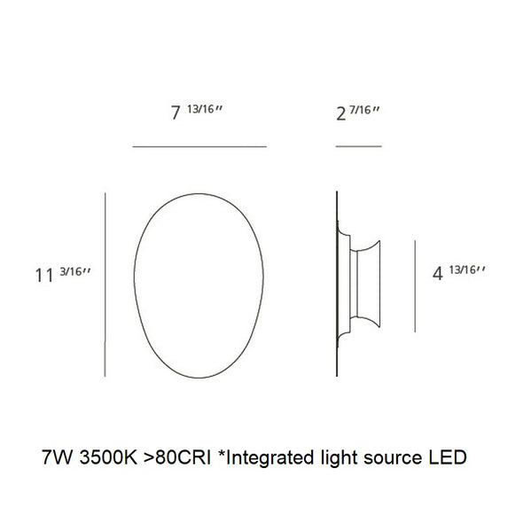 Facce Alpha Shallow LED Wall/Ceiling Light