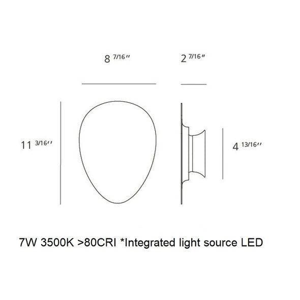 Facce Tetro Shallow LED Wall/Ceiling Light