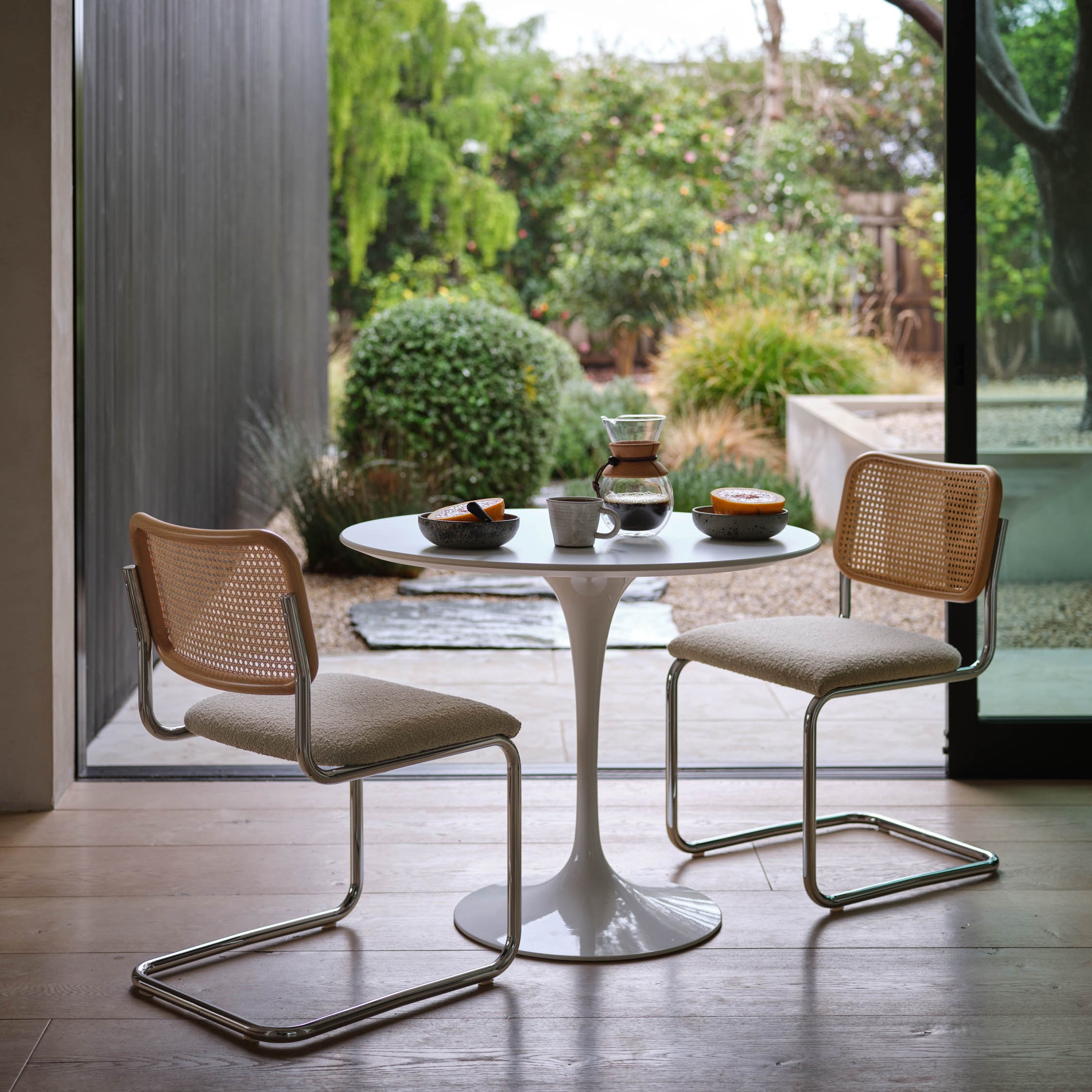 Knoll Cesca Armless Chair with Upholstered Seat 2Modern