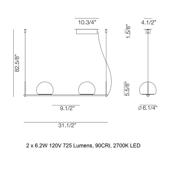 Circ Linear Suspension Light