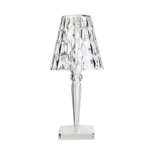 Crystal / Dimmer Big Battery Table Lamp OPEN BOX