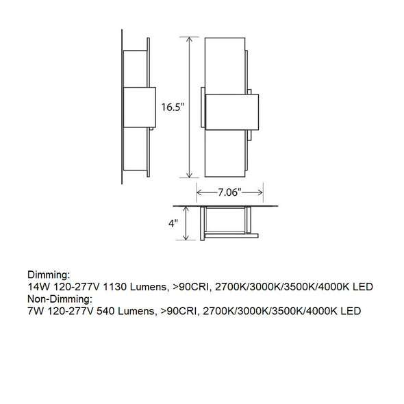 Acuo Outdoor LED Wall Sconce