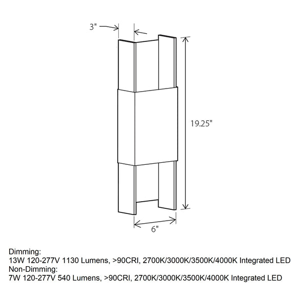 Ansa Outdoor LED Wall Sconce