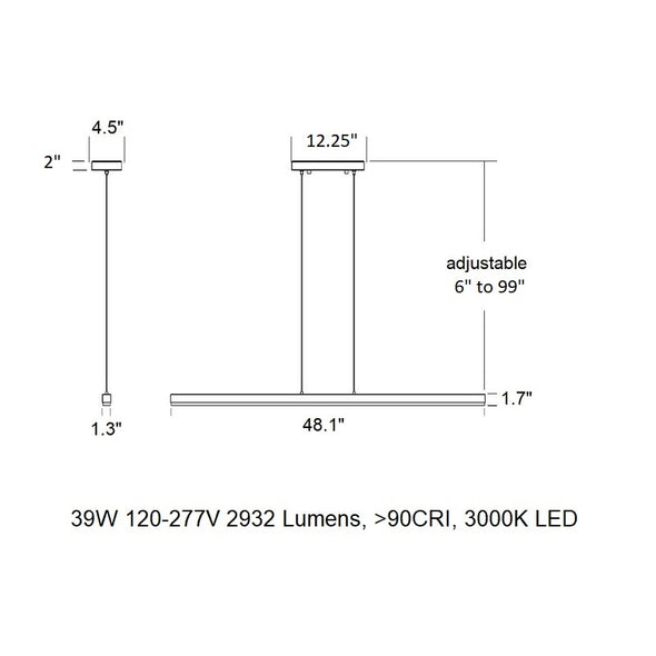 Float Linear Pendant Light