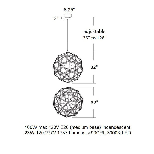 Geodome Pendant Light