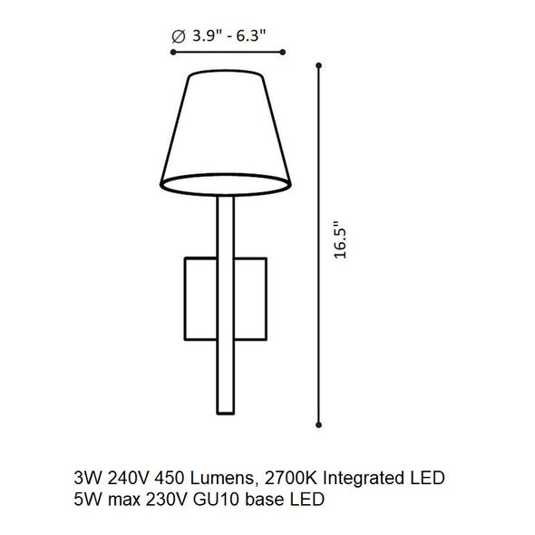 Parker Outdoor LED Wall Light