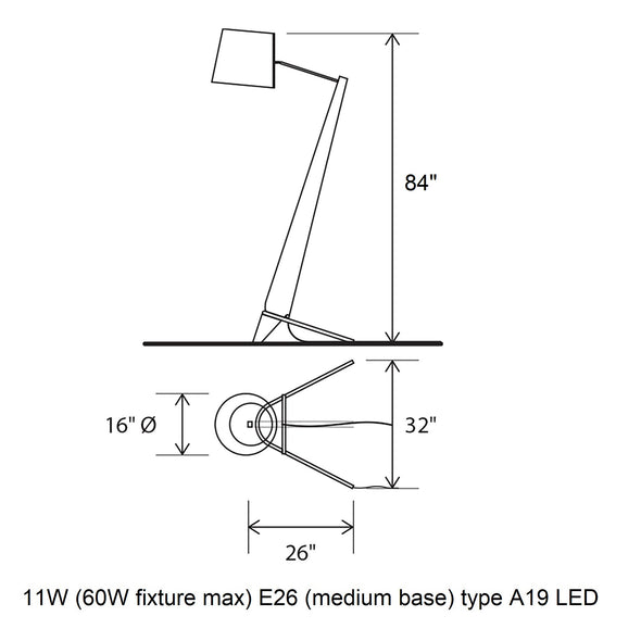 Silva Giant LED Floor Lamp