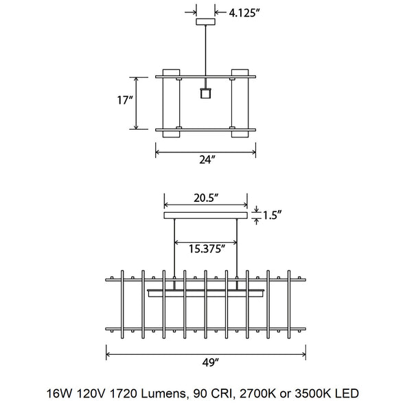 Arca Linear Pendant Light