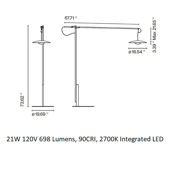 Ginger LED Large Floor Lamp