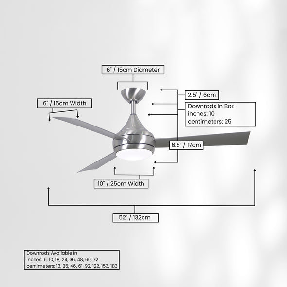 Donaire Outdoor Ceiling Fan with Light