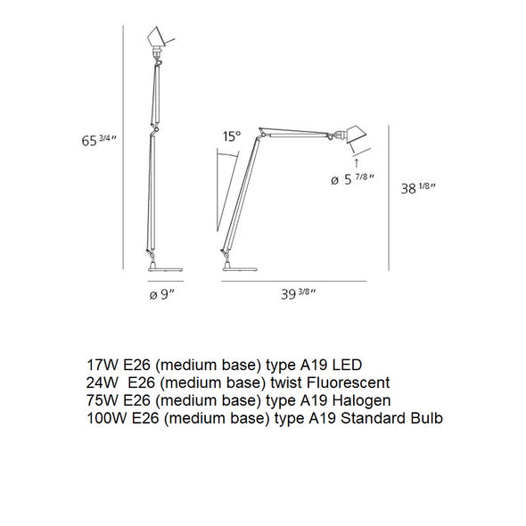 Tolomeo Reading Floor Lamp
