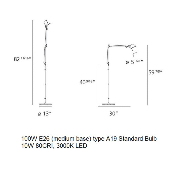 Tolomeo Mini Floor Lamp