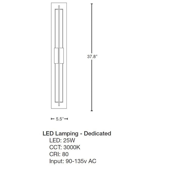 Double Axis Large LED Outdoor Sconce