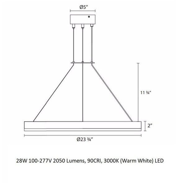 Corona Rings Pendant Light