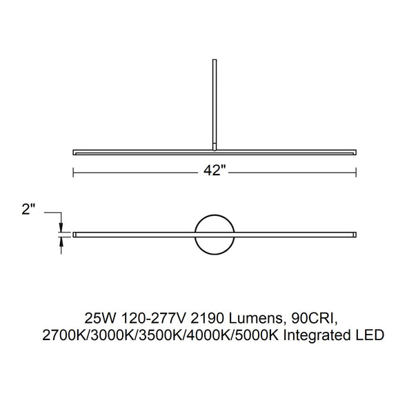Elizabeth Linear LED Pendant Light