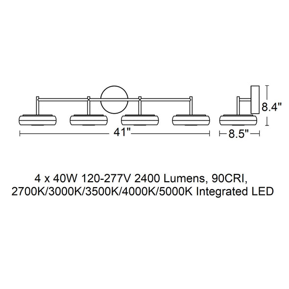 June LED Bathroom Vanity Light