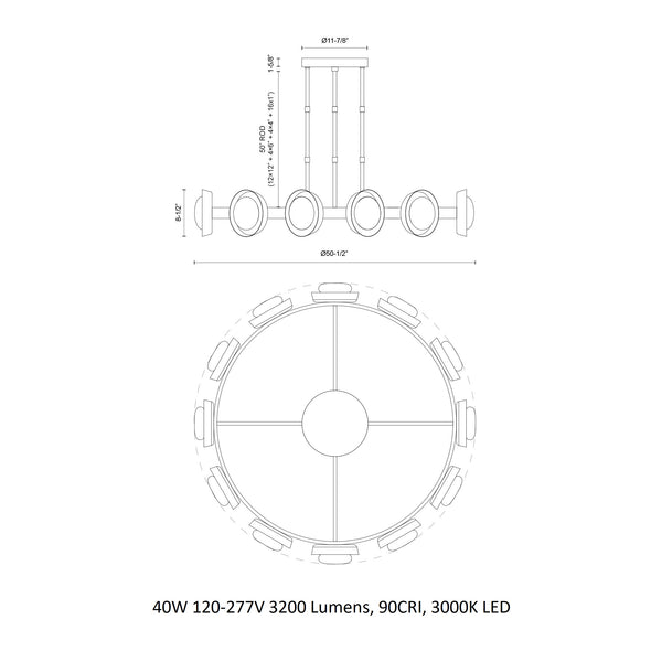 Alonso LED Chandelier