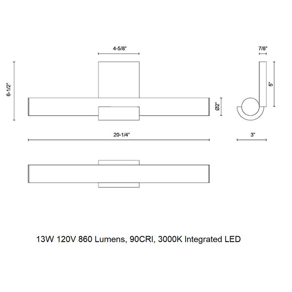 Apollo LED Wall Sconce