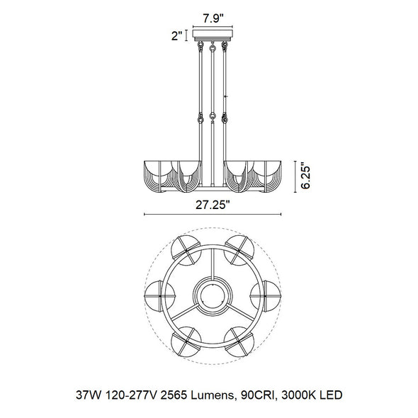 Colette LED Chandelier