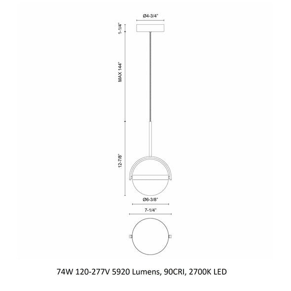Globo LED Pendant Light