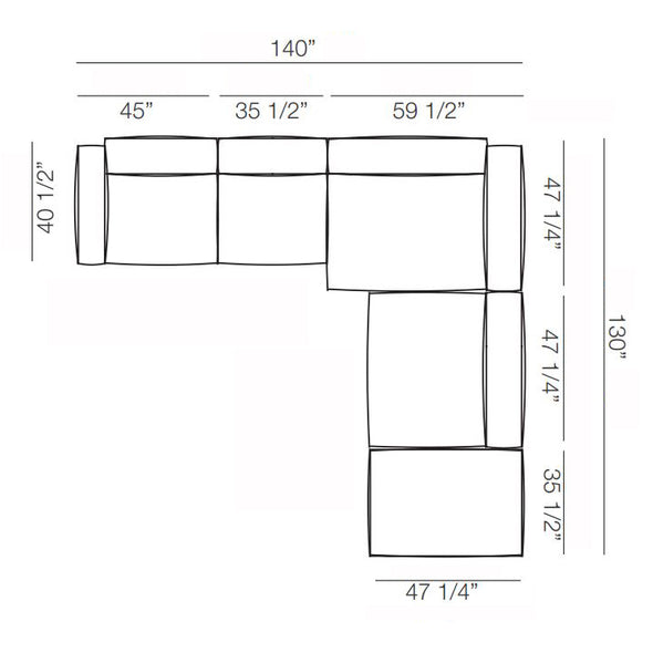 Marechiaro MH11 Corner Module Sofa