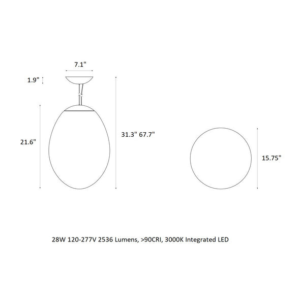 Stellar Nebula LED Pendant Light