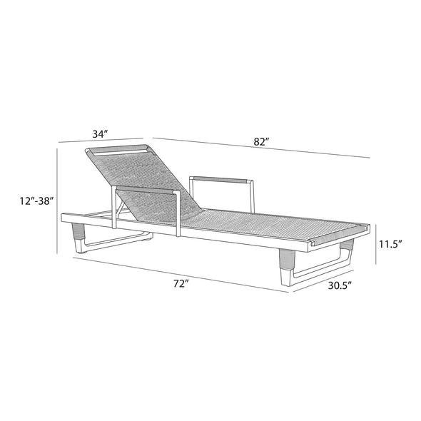 Daytona Outdoor Arm Chaise