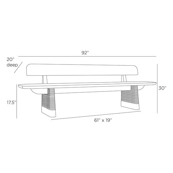 Delrio Outdoor Bench