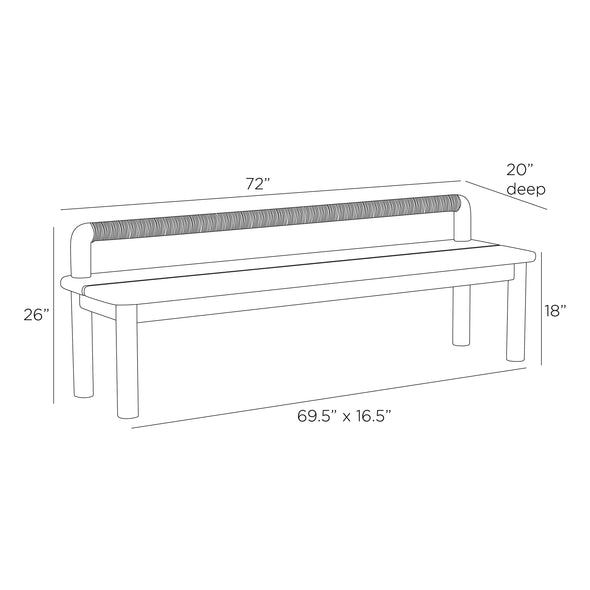 Escape Outdoor Bench