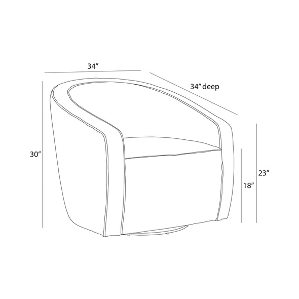 Isadora Swivel Lounge Chair