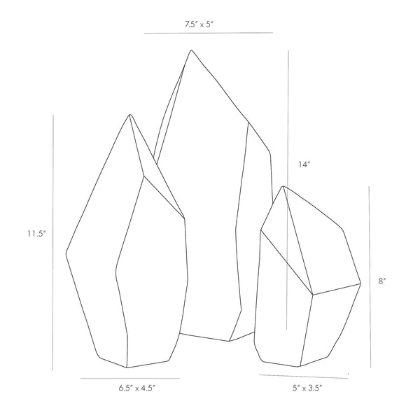Nerine Sculpture (Set of 3)
