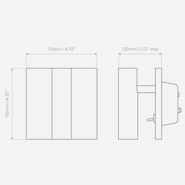 Enna Square LED Wall Sconce