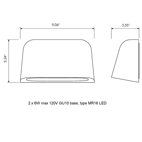 Mast Twin Outdoor Wall Sconce