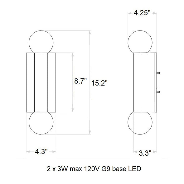Ortona Twin Wall Sconce