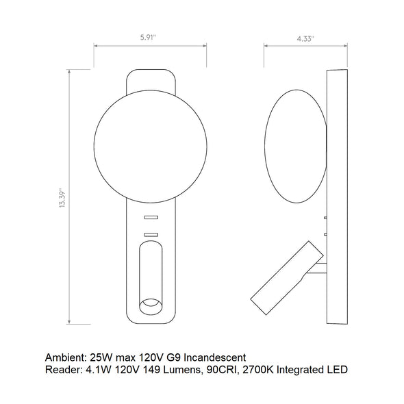 Zeppo Reading Wall Sconce