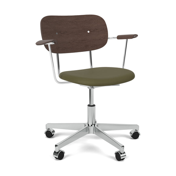 Co Seat Upholstered Task Chair with Armrest