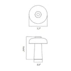 Reverse Outdoor Portable Table Lamp