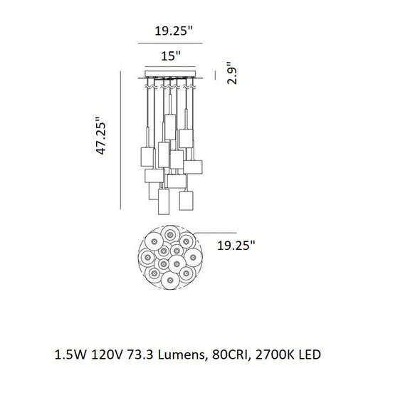 Spillray Multi Pendant Light