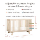 Hudson 3-in-1 Convertible Crib with Conversion Kit