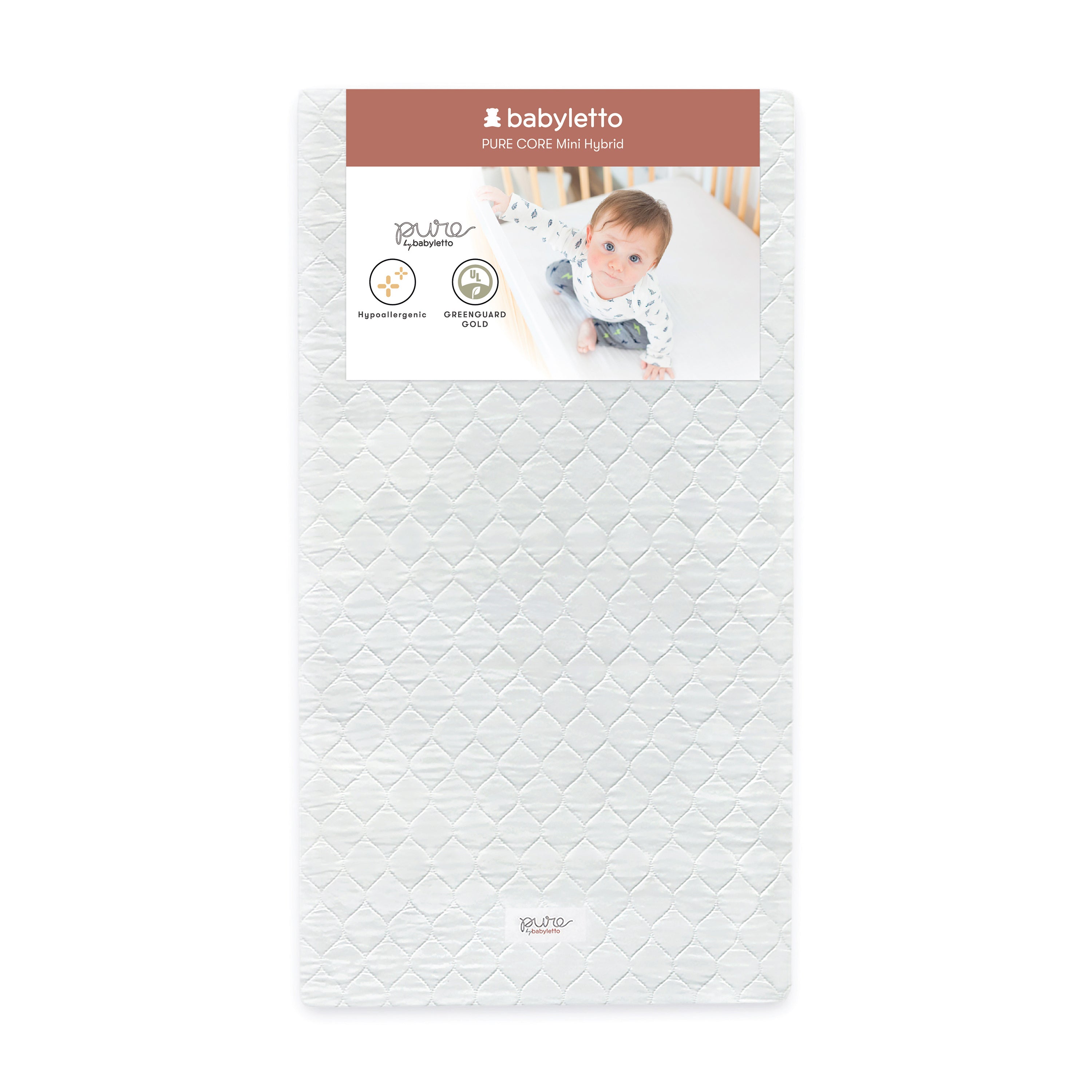 Babyletto Pure Core Mini Crib Mattress With Hybrid Cover 2Modern